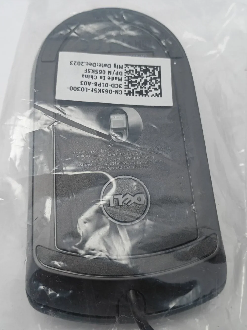 Dell Optical Mouse - Black USB Cord New in Packaging